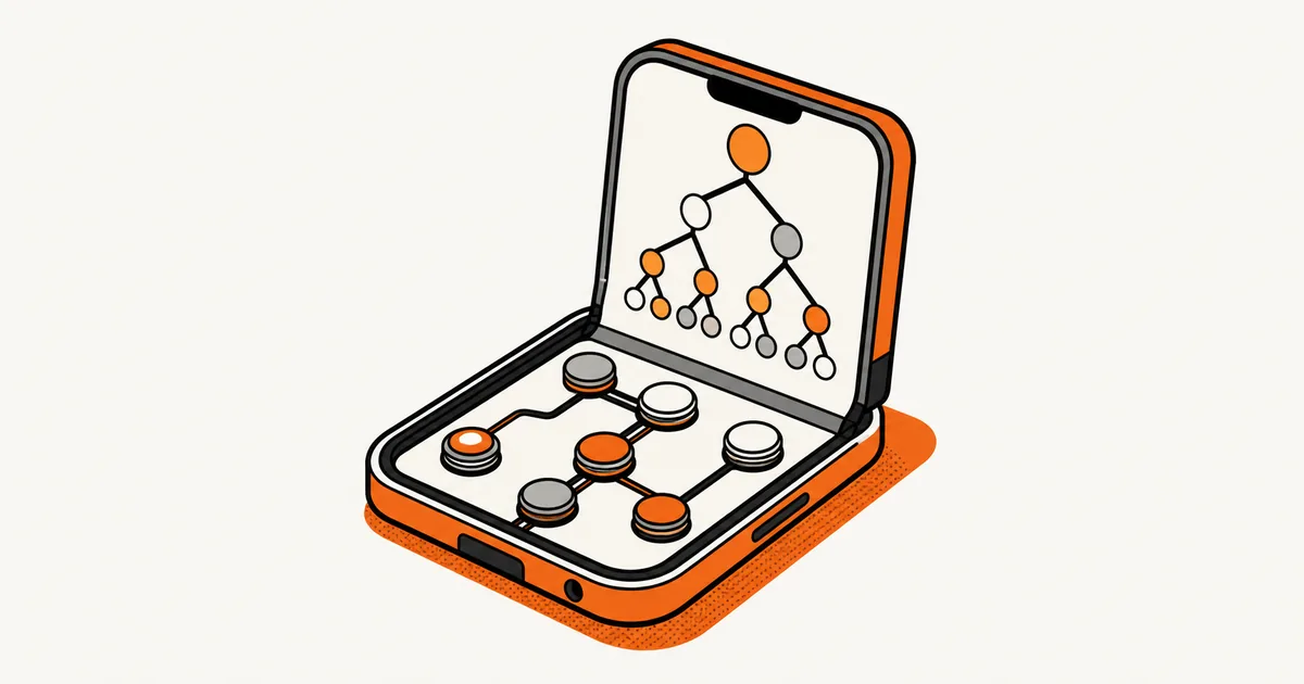 Pseudo-isometric mobile opening repertoire training illustration